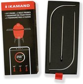 iKamand - Pit Probe Pack - 2 meat probes - 1 pit probe - Vleesthermometer - Barbecue thermometer