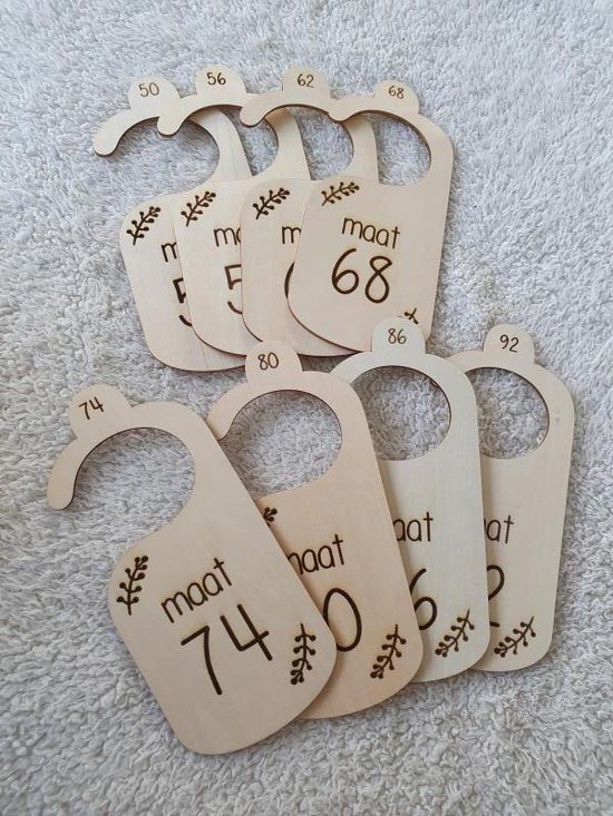 Kastverdeler - Kledingkast kinder/baby - Maatverdelers - Maathangers - Kledinghanger - Kast verdeler - Maat hangers — afbeelding 3