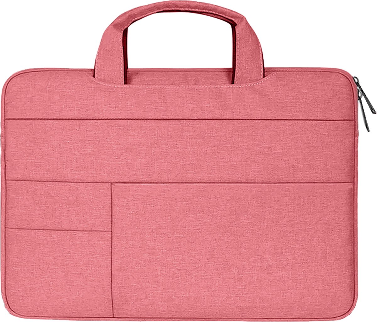 Case2go - Laptophoes geschikt voor Dell XPS 13 - Laptoptas 13 inch / 13.3 inch - Spatwaterdicht - Met Handvat - Roze