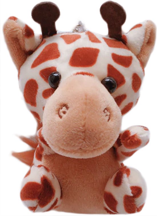 DW4Trading Pluche Dieren Sleutelhanger - Giraffe - 11 cm