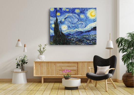 Schilderen Op Nummer Volwassenen - Do It Yourself Paintings - Van Gogh - De Sterrennacht - Kunst - Art - 40x50 cm - Canvas