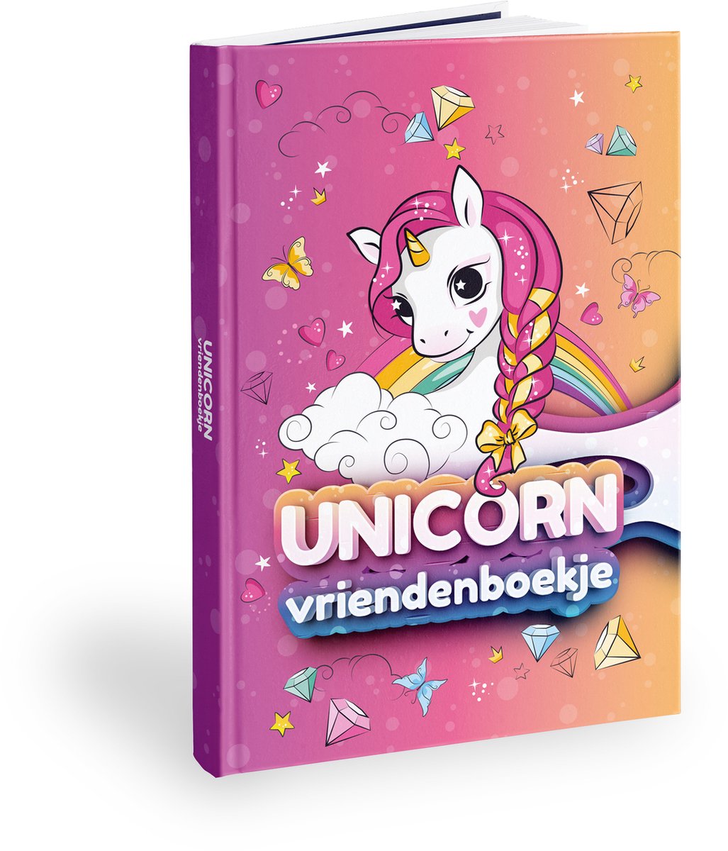 24/7 Stoer Vriendenboekje Unicorn – Invulboek voor Kinderen – Eenhoorn Vriendenboek – Creatief en Persoonlijk – Cadeau voor Meisjes