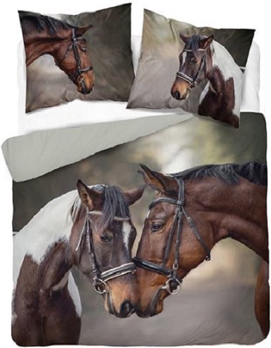 Dekbedovertrek Paarden 220x200 cm bol