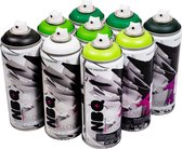 NBQ Slow Pro - Spray Paint - Lawn Tones - voordeelpakket van 9 kleuren