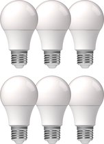 ProLong LED Lampen E27 - Dag licht 4000K - 8W (60W) - A60 Mat Peertje - 6 stuks