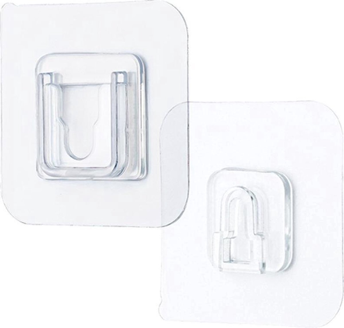 12 stuks wandbevestiging zonder boren, transparante fotohaken, zelfklevend, frame, haken, zonder boren, voor het ophangen van klokken, foto's, schilderijen (12 stuks