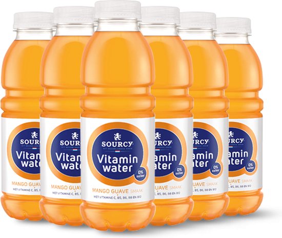 Water Sourcy vitamin mango/guave fles 0.5l - 6 stuks | bol