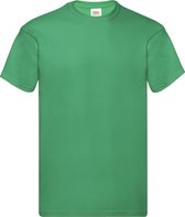 Kelly Groen 2 Pack t-shirt Fruit of the Loom Original maat XL