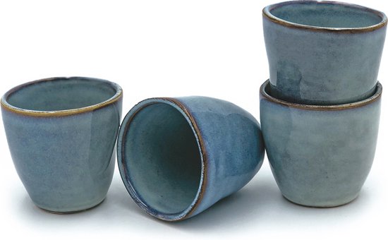 Lavandoux - Organisch - Koffiemok - Ceramic - 230ml - Grijs - Set van 6