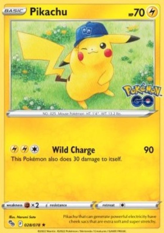 Afbeelding van het spel Trading Card - Pokemon kaarten - Pikachu met pet- Glimmende Pikachu - Cadeautip