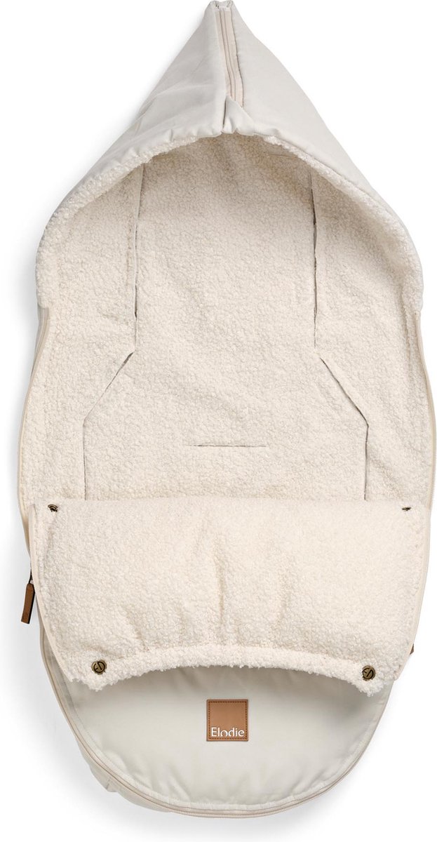 Elodie autostoel voetenzak - Voetenzak - Voetenzak universeel - Voetenzak Baby - Voetenzak autostoel 0+ -Creamy White — afbeelding 3
