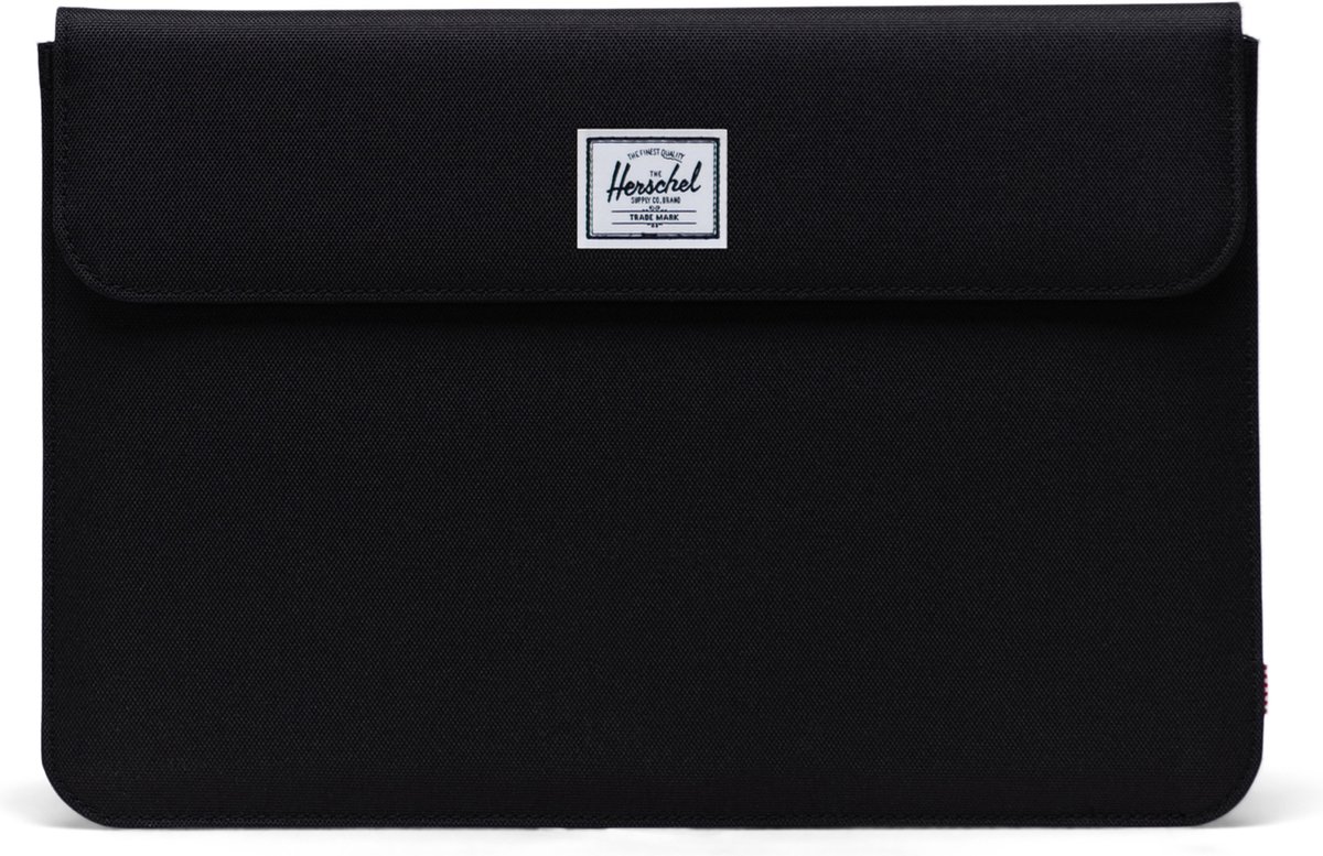Spokane Sleeve 13 Inch - Black / Tijdloze laptophoes met magnetische sluiting & fleece voering - voor Macbook - Thinkpad / Beperkte Levenslange Garantie / Zwart