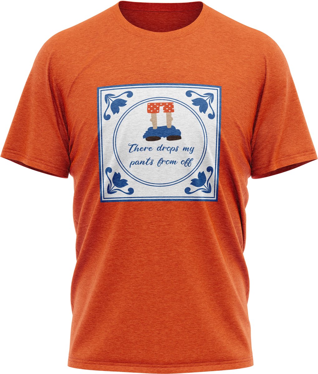 JAP T-shirt - Ademend katoen - Regular fit - Oranje kleding - Koningsdag, Nederlands elftal, Formule 1 etc. - Heren - Maat XL