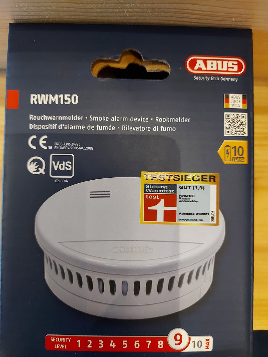 Abus - Rookmelder - ingebouwde batterij - RWM150 | bol.com