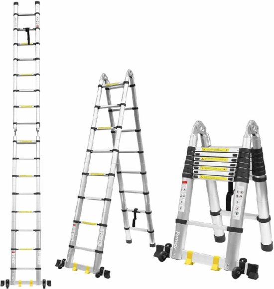 SVELT TLP‑380 Prof. Telescoopladder 380 cm – Softclose