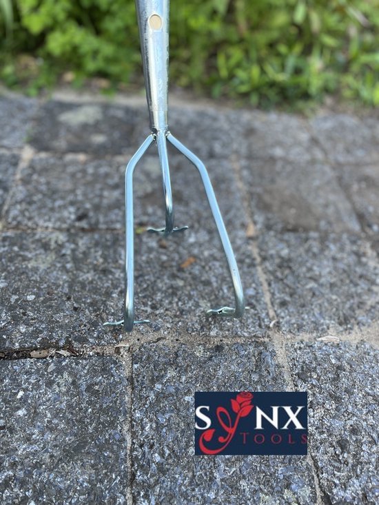 Synx Tools hark - Cultivator - 3 tanden - Verzinkt - Bodembewerkers - Harken - Tuingereedschap / Grondwoelers - Incl. Steel 150cm van Synx Tools — afbeelding 2