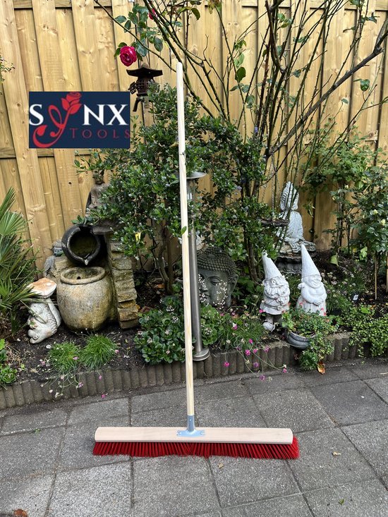 Synx Tools Stal bezem 80cm incl. Steel 150 cm - Kunststof bezem - Straatbezem - Bezemsteel - Schrobborstels - Bezems - Buitenbezem - stalbezem - Nylon van Synx Tools — afbeelding 5