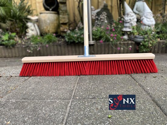 Synx Tools Stal bezem 80cm incl. Steel 150 cm - Kunststof bezem - Straatbezem - Bezemsteel - Schrobborstels - Bezems - Buitenbezem - stalbezem - Nylon van Synx Tools — afbeelding 4