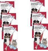 6x Beaphar Tandenborstel voor hond en kat - Gebitsverzorging
