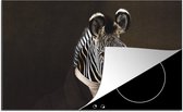 KitchenYeah® Inductie beschermer 81x52 cm - Oude meesters - Zebra - Kunst - Kookplaataccessoires - Afdekplaat voor kookplaat - Inductiebeschermer - Inductiemat - Inductieplaat mat