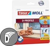 Tesa Moll tochtstrip 05393 D profiel - 9mmx6m wit