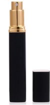 Luxe Ribbel Parfumflesje - Parfumflesje voor in vliegtuig - Hervulbaar - Navulbare Parfum Verstuiver - 12ML - Zwart