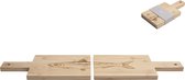 Gusta Planches à servir Bamboe Sardine Plateaux de service - set 2 pièces