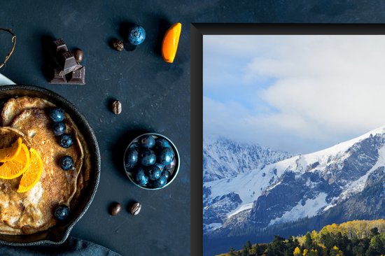 KitchenYeah® Inductie beschermer 80.2x52.2 cm - Berglandschap in Colorado - Kookplaataccessoires - Afdekplaat voor kookplaat - Inductiebeschermer - Inductiemat - Inductieplaat mat