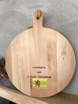 Creaties van Hier - serveerplank - Lekkers uit Zuid-Holland - 30 cm - hout