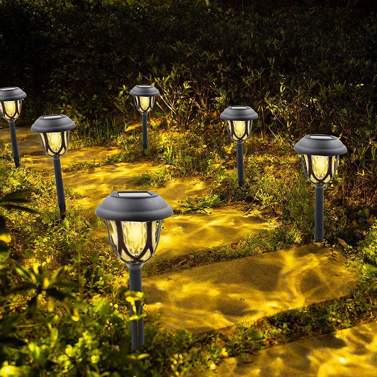 Dekofun Tuinverlichting op zonne-energie, 20 LED 5 m, paddestoel op zonne- energie, 2 modi, waterdichte zonne-ornamenten, buitentuinverlichting voor pad, landschap, tuin, gazondecoratie (veelkleurig Dekofun Tuinverlichting op zonne-energie, 20 LED 5 m, paddestoel op zonne- energie, 2 modi, waterdichte zonne-ornamenten, buitentuinverlichting voor pad, landschap, tuin, gazondecoratie (veelkleurig