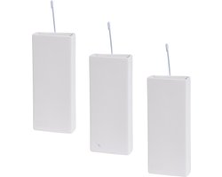 Waterverdamper radiator - Pakket van 4x stuks - wit - 20 cm - dolomiet/aardewerk - luchtbevochtiger - radiator bak