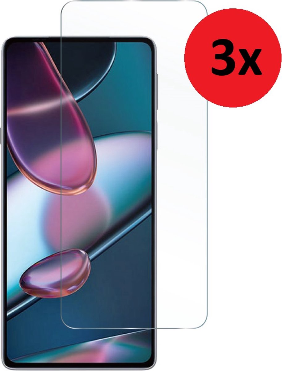 MoDo screenprotector Geschikt voor Motorola Edge 30 Pro/ Motorola Edge+ 2022 - Glas - 3 stuks