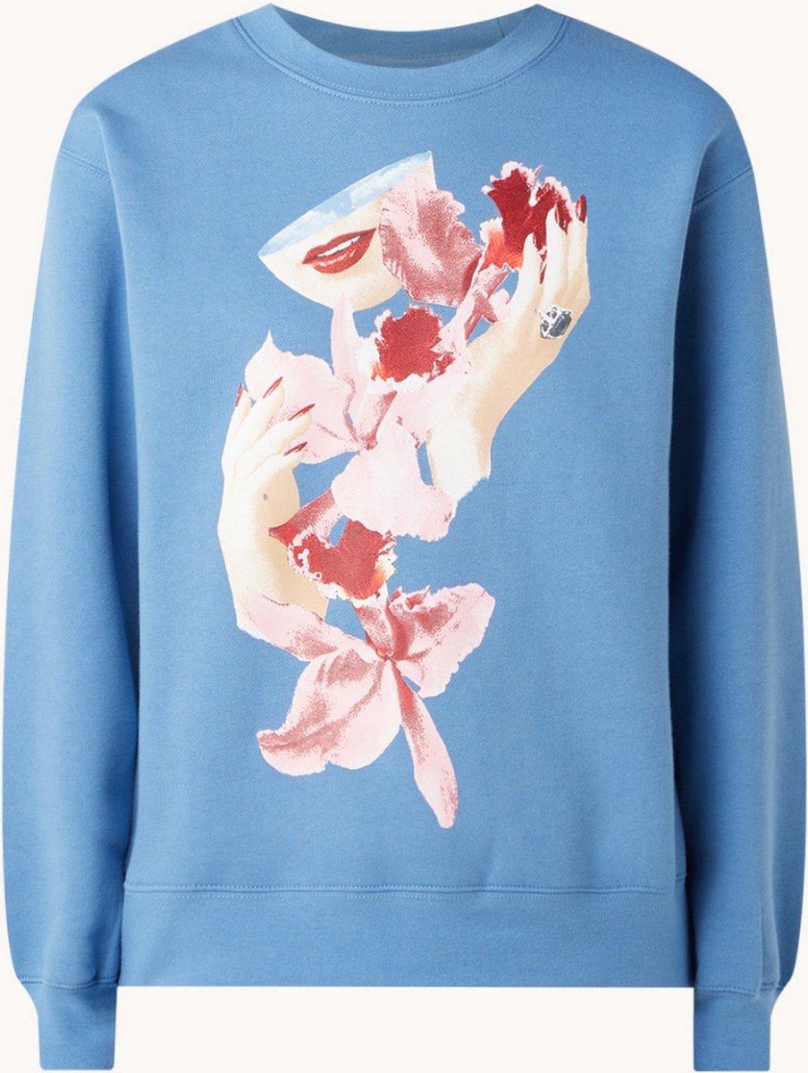 Obey Orchid sweater - Blauw - Maat S