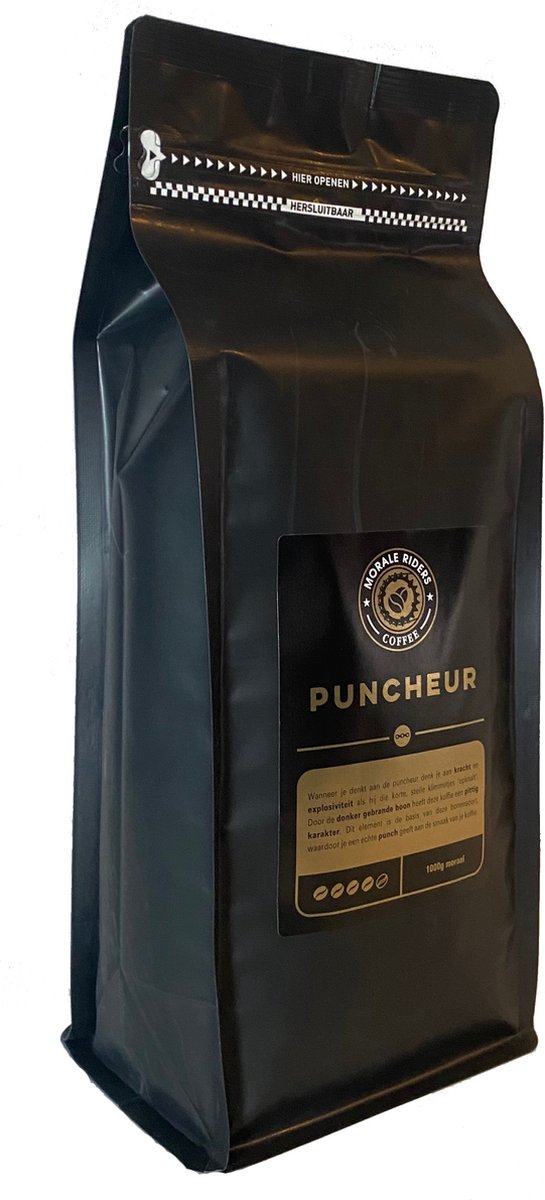 Morale Riders Puncheur - koffiebonen - Donker brand - premium kwaliteit - moraal koffie