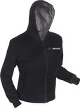 Dames zwarte hoodie met grijze voering en logo BERTSCHAT.