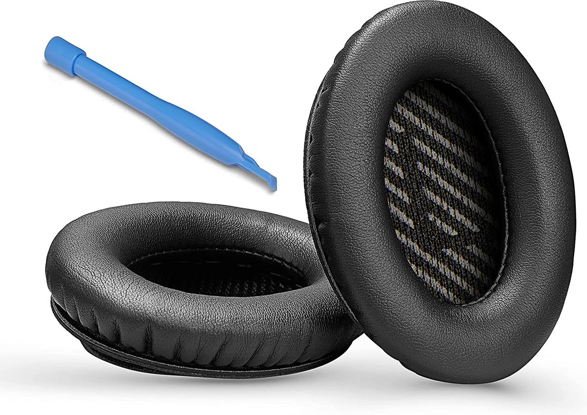 Lederen Set Oorkussens - Geschikt voor Bose Koptelefoon QuietComfort 35 II, QC35II/QC35/QC25/QC2/QC15/Soundtrue/Soundlink Around-Ear II AE2 headphones, Vervangende Kussens Voor Hoofdtelefoon - 1 Paar – foto 8