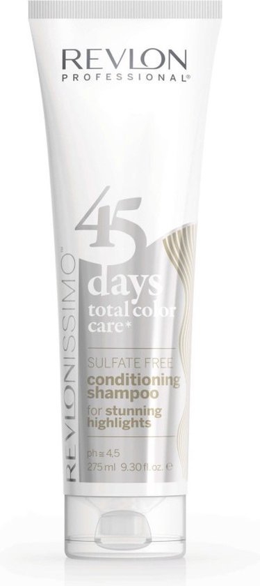 Revlon 45 Days Color Shampoo & Balm Stunning Highlights - 275 ml - Normale shampoo vrouwen - Voor Alle haartypes