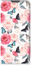 Flipcase Cadeautjes voor Moederdag OPPO A96 | A76 Smartphone Hoesje Butterfly Roses