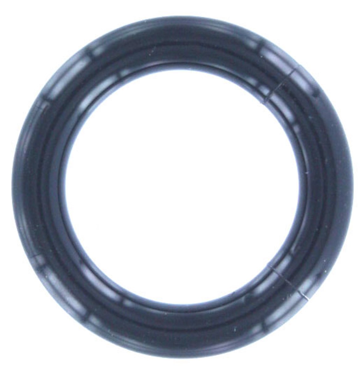 Acryl Smooth Segment Ring piercing Zwart - 4 mm