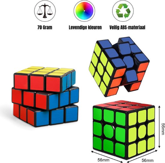 Thumbnail van een extra afbeelding van het spel Speed Cube - Magic Cube - Speed Cube 3x3 - Puzzelkubus - Kubus - Rubiks Cube - SpeedCube - Breinbrekers