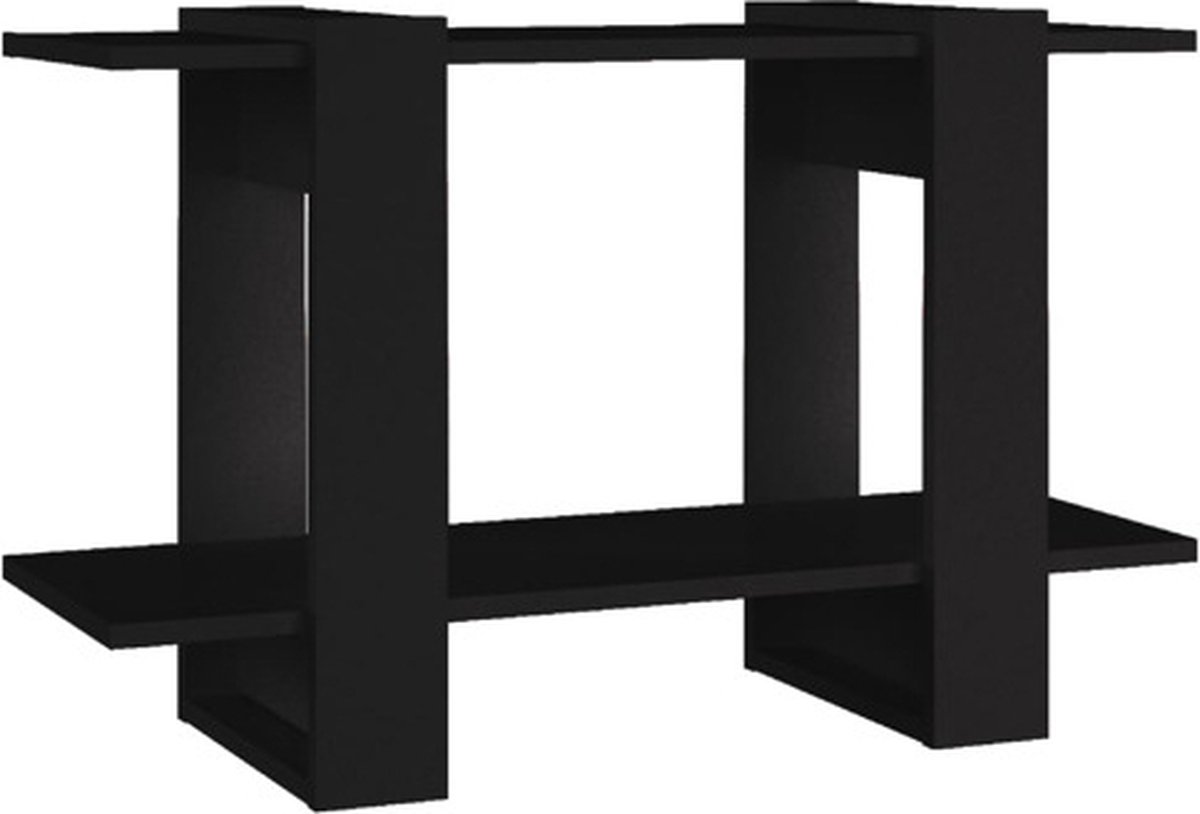 vidaXL - Boekenkast/kamerscherm - 80x30x51 - cm - zwart