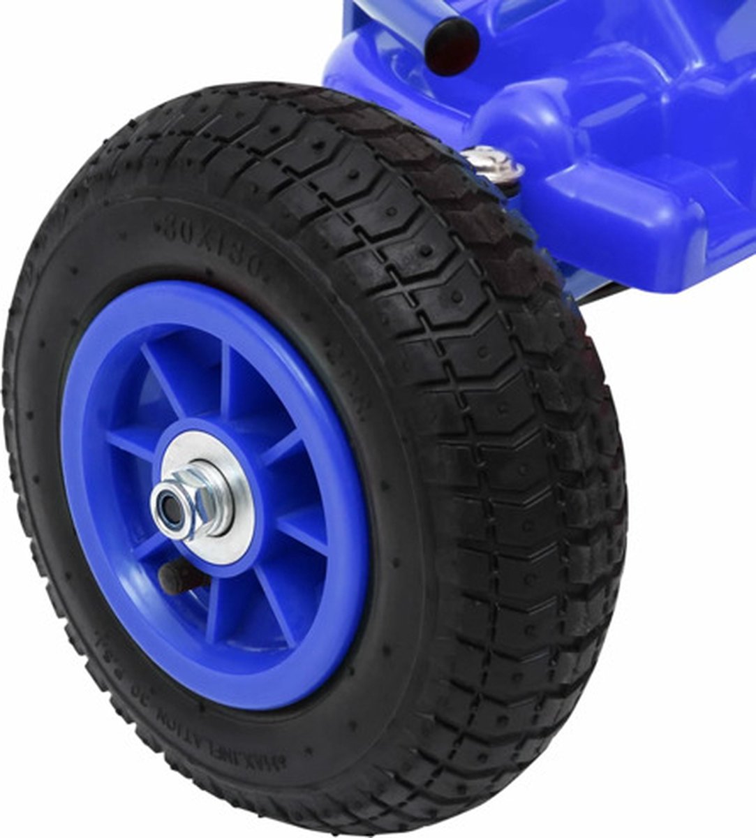 vidaXL Skelter met pedalen en pneumatische banden blauw — afbeelding 4