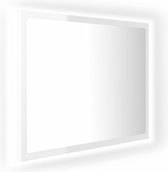vidaXL-Badkamerspiegel-LED-60x8,5x37-cm-acryl-hoogglans-wit