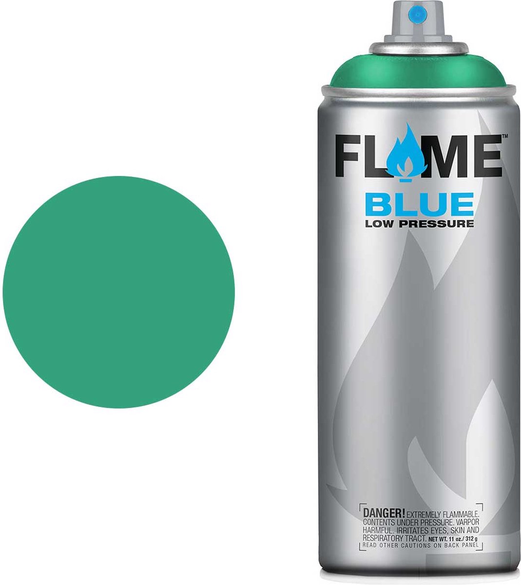 Molotow Flame Blue Spray Paint Spuitbus verf Synthetisch Lage druk Matte afwerking 400 ml turquoise light