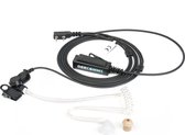 DerComms® Heavy duty portofoon headset voor Kenwood TK3201, TK3501, TK3401, TK3701, NX1200, NX1300