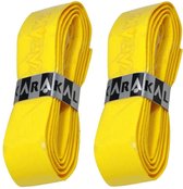 Karakal PU Super Grip Duo Pack - Basisgrip - Squashgrip - Geel - 2 Stuks