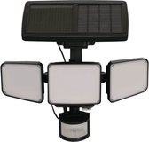 Luxform - Solar Wandlamp Buiten - La Rioja - Buitenlamp Security PIR met bewegingssensor - Solar LED - Zwart - Werkend op zonne-energie