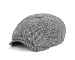 Exclusieve Peaky Blinders Cap - grijs -  Flat Caps Heren - Heren Pet - kostuum - Baret Heren - Heren Kleding - Tommy Shelby - Cadeau Man - One Size