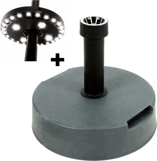 Pied de parasol Omid Home / plastique / rempli de béton / avec poignée / 25  kg +_ /... | bol.com