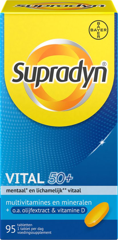 Supradyn Vital 50+ jaar - Multivitaminen om vitaal te blijven speciaal voor vijftigplussers* - 95 tabletten